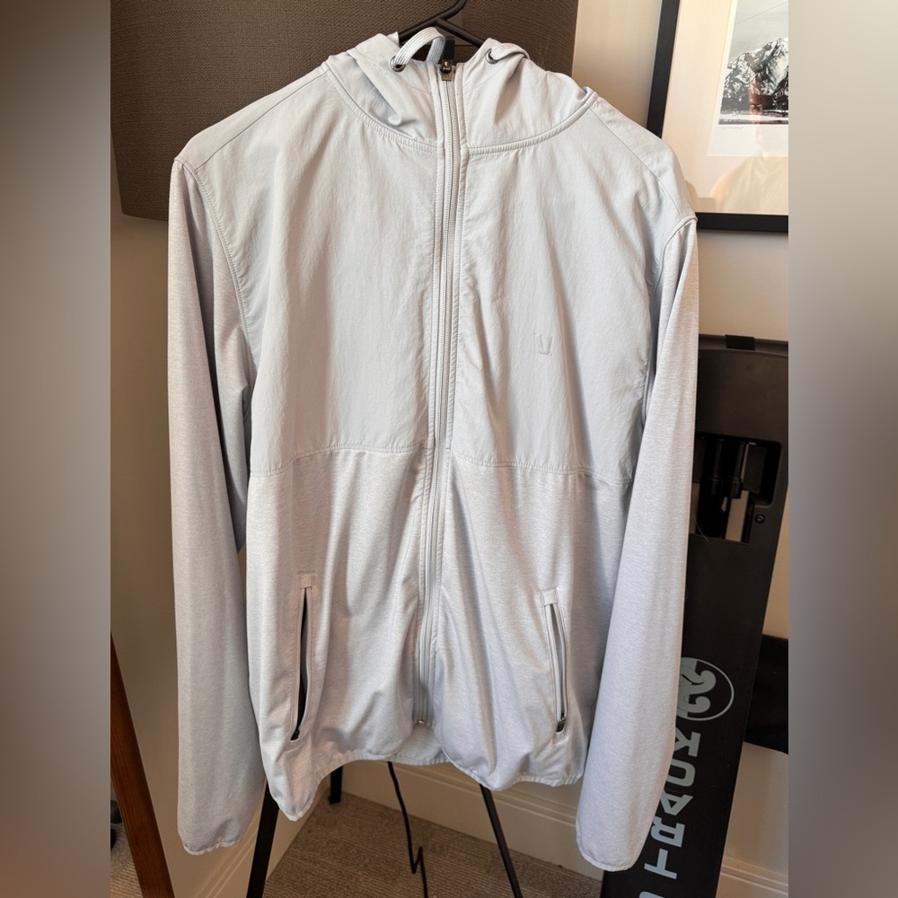Vuori Sunday Element Jacket - Platinum Heather Size Large